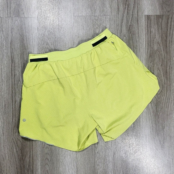 lululemon athletica Pants - Lululemon Lime Green Ventilated Running Shorts